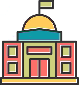 Embassy Vector Icon