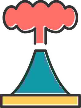 Volcano Vector Icon