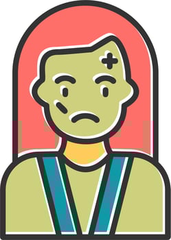 Casualties Women Vector Icon