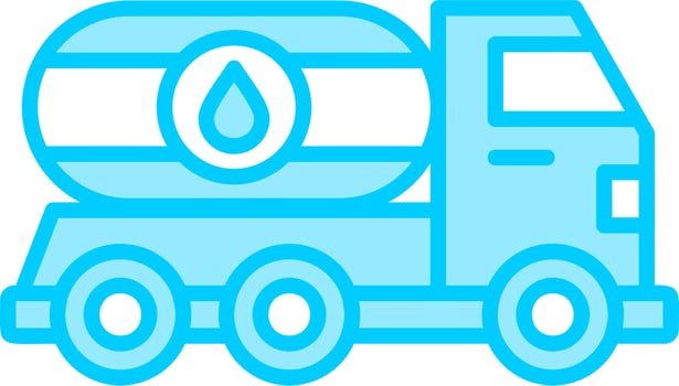 Oil Truck Vector Icon