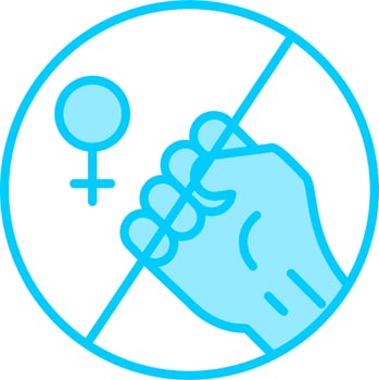 No Violence against Women Vector Icon