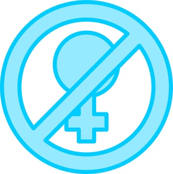 Stop violence Against Woman Vector Icon