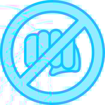 No Assaulting Vector Icon
