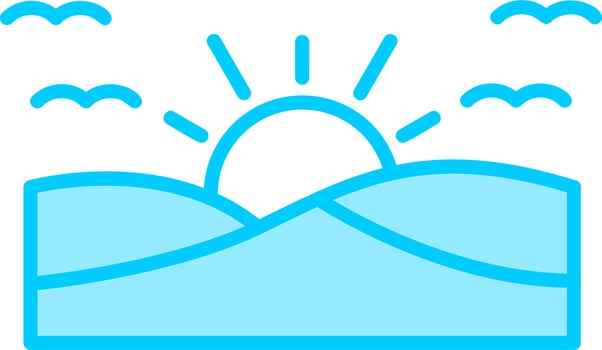 Sunset Vector Icon