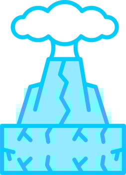 Volcano Vector Icon