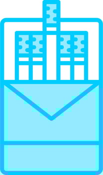 Cigarette pack Vector Icon