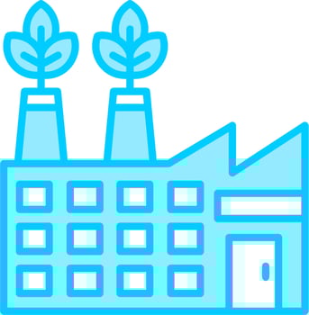 Eco Factory Vector Icon