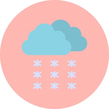 Snowfall Vector Icon