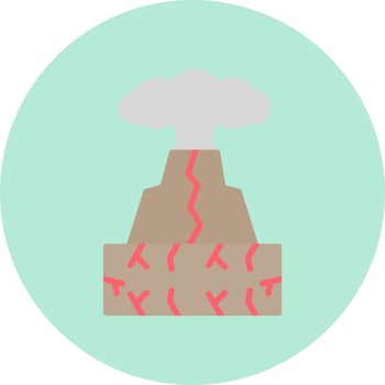 Volcano Vector Icon