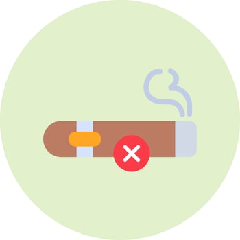No Cigar Vector Icon