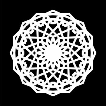 Ornamental Motifs Pattern Circle-Shaped for Decoration, Motifs Pattern, Ornate, Background, Website or Graphic Design Element. Vector Illustration