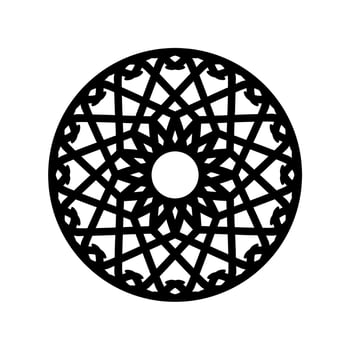 Ornamental Motifs Pattern Circle-Shaped for Decoration, Motifs Pattern, Ornate, Background, Website or Graphic Design Element. Vector Illustration