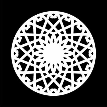 Ornamental Motifs Pattern Circle-Shaped for Decoration, Motifs Pattern, Ornate, Background, Website or Graphic Design Element. Vector Illustration