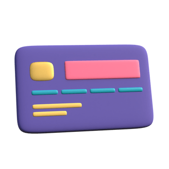 credit card on transparent background png
