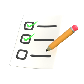 Checklist on transparent background png