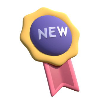 New Badge on transparent background png