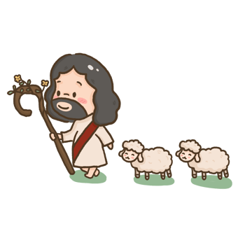 god with sheep element illustration png