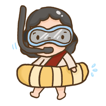 god swim element illustration png