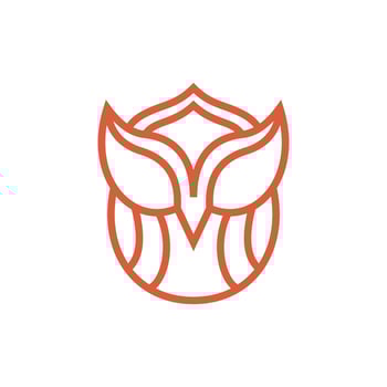 Animal owl line simplicity modern creative design vector