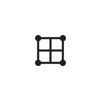 Window icon. Simple style interior poster background symbol. Window brand logo design element. Window t-shirt printing. vector for sticker.