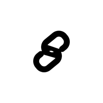 Link icon. Simple style social media poster background symbol. Link brand logo design element. Link t-shirt printing. vector for sticker.