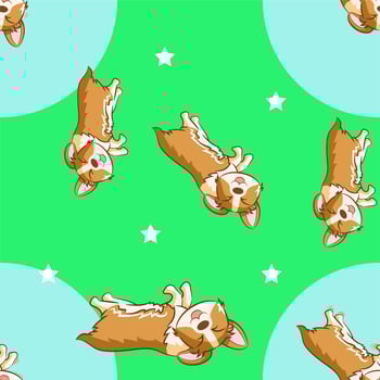 Dog pattern seamless graphic design vector