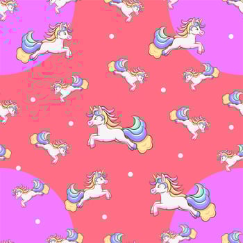 unicorn seamless pattern graphic design vector