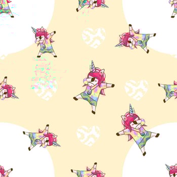 Unicorn seamless pattern graphic design vector