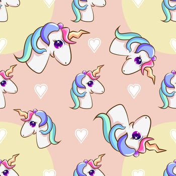 Unicorn seamless pattern graphic design vector