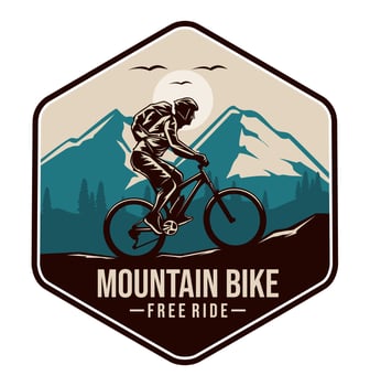 Mountain Bike Free Ride vector
