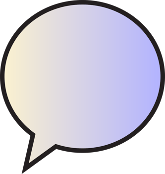 gradient speech bubbles on transparent background . chat box or chat square and doodle message or communication icon Cloud speaking for comics and minimal message dialog png