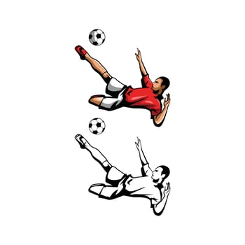 Coloring book football player cartoon character vector