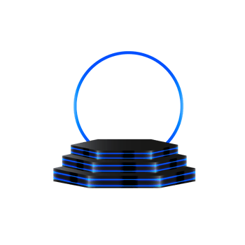 Black  podium studio showcase with light pedestal stage product display png