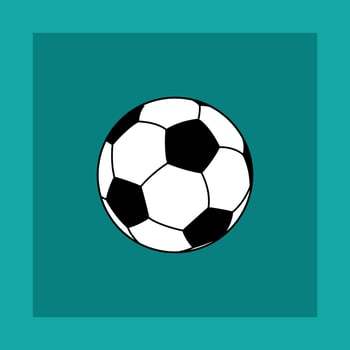 ball in football in vector