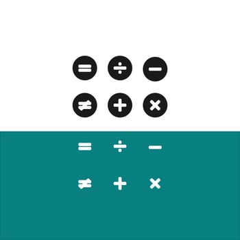 calculator icon in vector