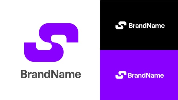 abstract minimalist logo design template for any purpose vector
