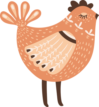 Easter Chicken. Illustration png