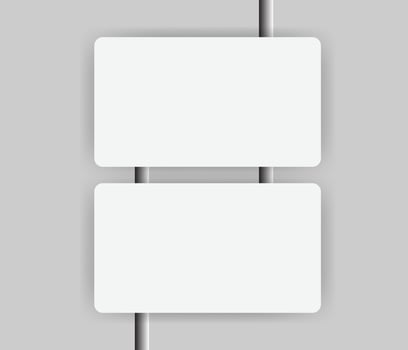 Pure mockup design for business card template vector