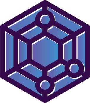 Radar Chart Vector Icon Design