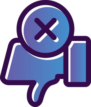 Dislike Vector Icon Design