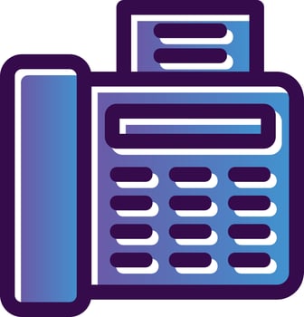 Fax Vector Icon Design