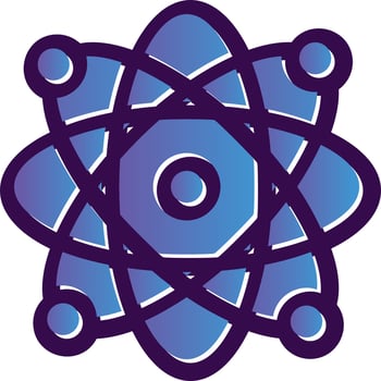 Atoms Vector Icon Design