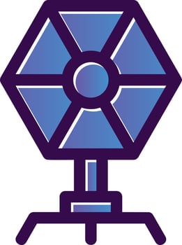 Camera Reflector Vector Icon Design