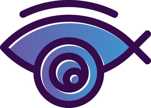 Fisheye Camera Vector Icon Design