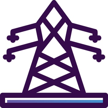 Electric Tower Vector Icon Design