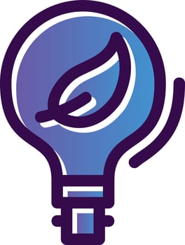Eco Bulb Vector Icon Design