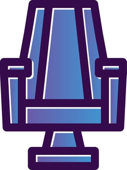 Gaming Chair Vector Icon Design