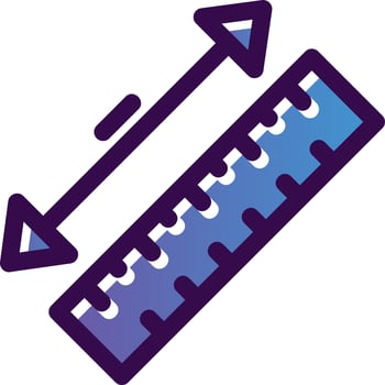 Measuring Tape Vector Icon Design