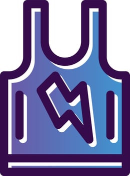 Tank Top Vector Icon Design