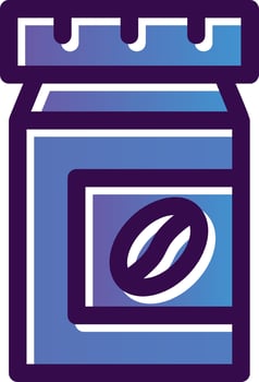 Coffee Jar Vector Icon Design